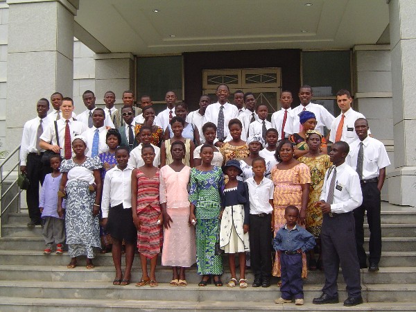 Koforidua Group on Temple Steps